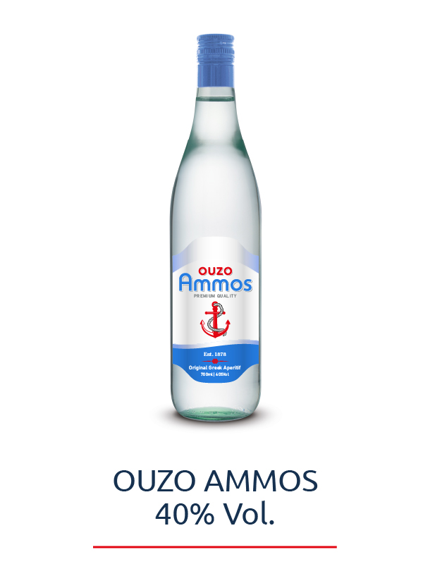 OUZO ΑΜΜΟΣ 40% Vol English